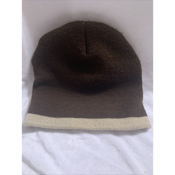 Budweiser Paramount Argyle Beanie Outdoor Hat Brown Argyle One Size - Picture 2 of 2